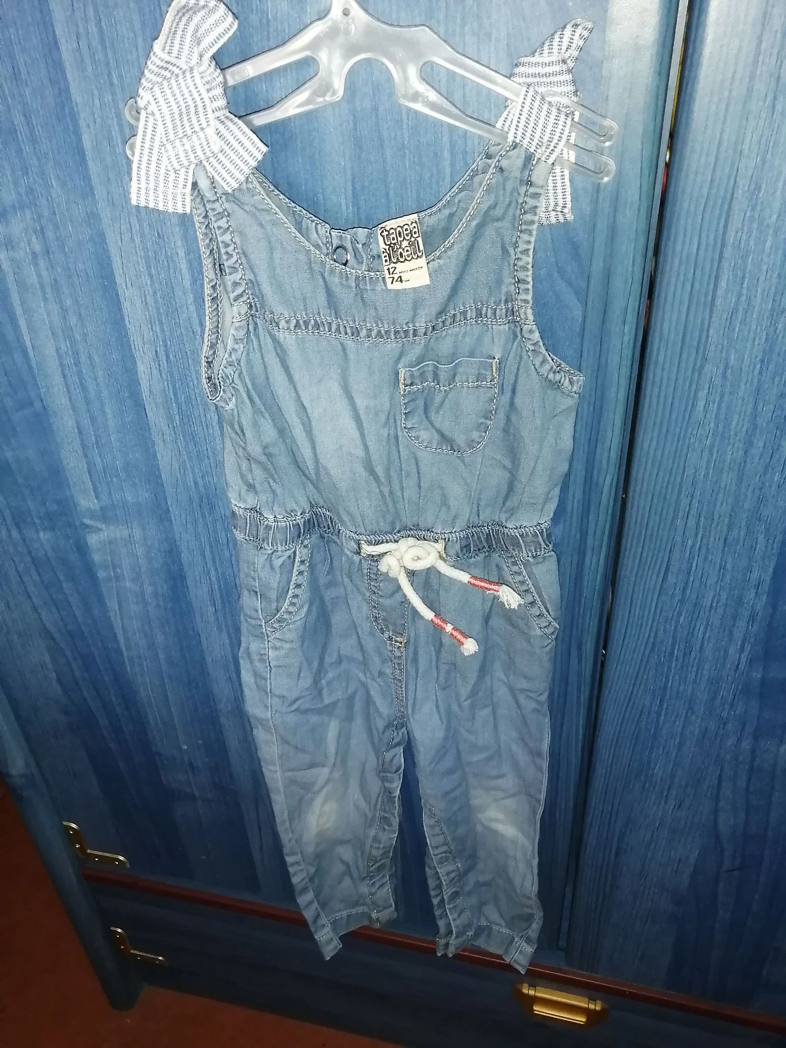 Tape à l'œil spijkerbroek overall voor meisjes 12 maanden – photo 2